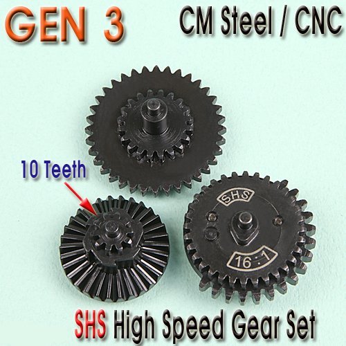             Gen3 High Speed 16:1 Gear set / 10 teeth 
