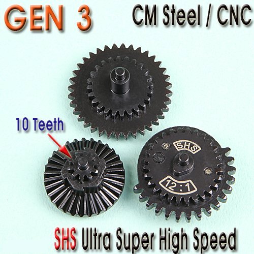 Gen3 Ultra Super High Speed 12:1 Gear Set / 10 teeth