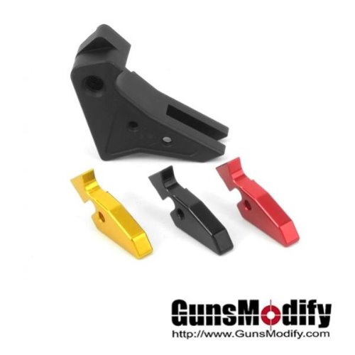 Guns Modify SA Flat Aluminum Adjustable Trigger for Tokyo Marui Model 17 - BK