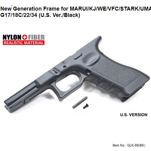 Guarder New Generation Frame for G17/18C/22/34 (U.S. Ver./Black)