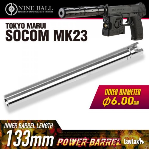 Nineball Power Barrel 133mm/6.00mm Ultratight bore MK23 FIXED