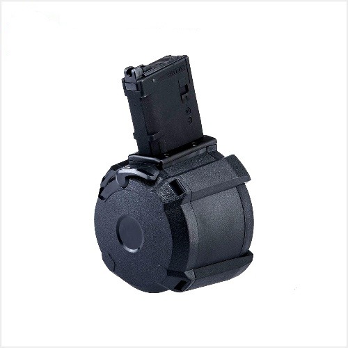 GK TACTICAL 400RDS DRUM MAGAZINE FOR MWS M4 GBBR - BK