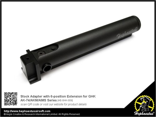 Stock Adapter with 6-position Extension for GHK AK-74/AKM/AIMS Series